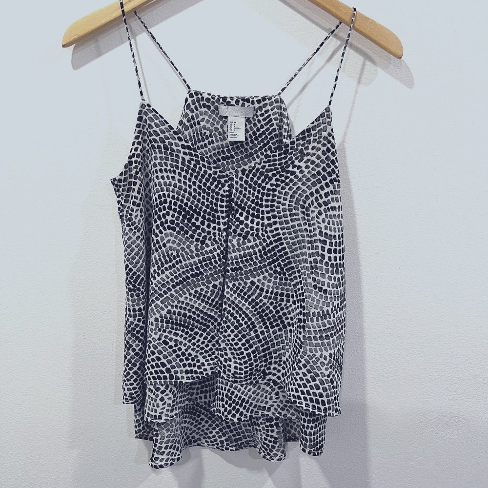 H&M Conscious Black & White Tank Top Size 4